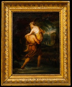 Lambert Joseph Mathieu (1804-1861) - 19th Century Oil, Bacchus and Ariadne