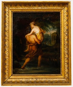 Lambert Joseph Mathieu (1804-1861) - 19th Century Oil, Bacchus and Ariadne