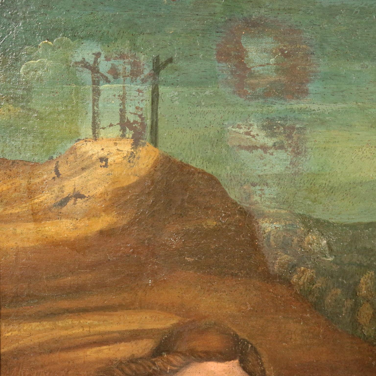 Lament Over The Dead Christ Oil On Canvas North Italy School 1600 3