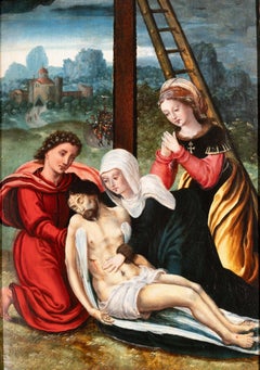 Lamentation of Christ - 16th century Antwerp school, Flemish