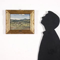 Landscape, Domenico de Bernardi, oil on canvas, 20th century