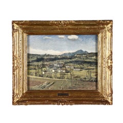 Landscape, Domenico de Bernardi, oil on canvas, 20th century
