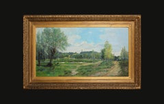 Paysage en juillet, daté de 1892 - "Cadeau à un ami". par Georges PAUL-MANCEAU