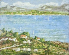 Paysage - Peinture à l'huile - années 1990