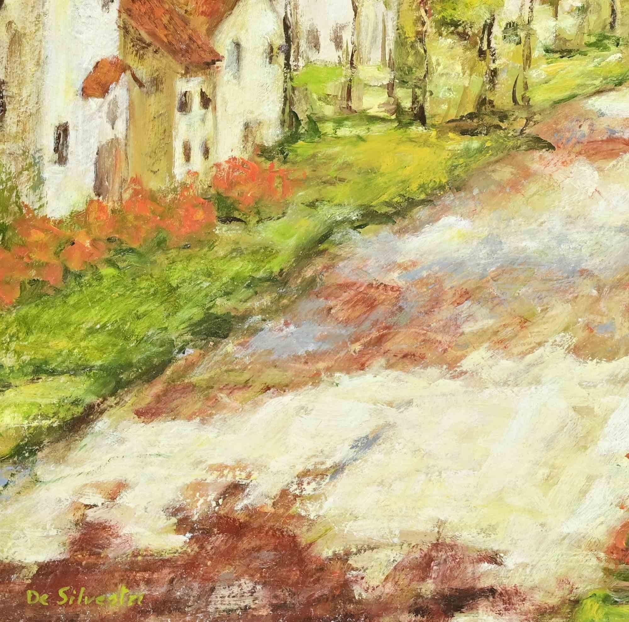 Landschaft - Ölgemälde - 1990er Jahre (Zeitgenössisch), Painting, von Unknown