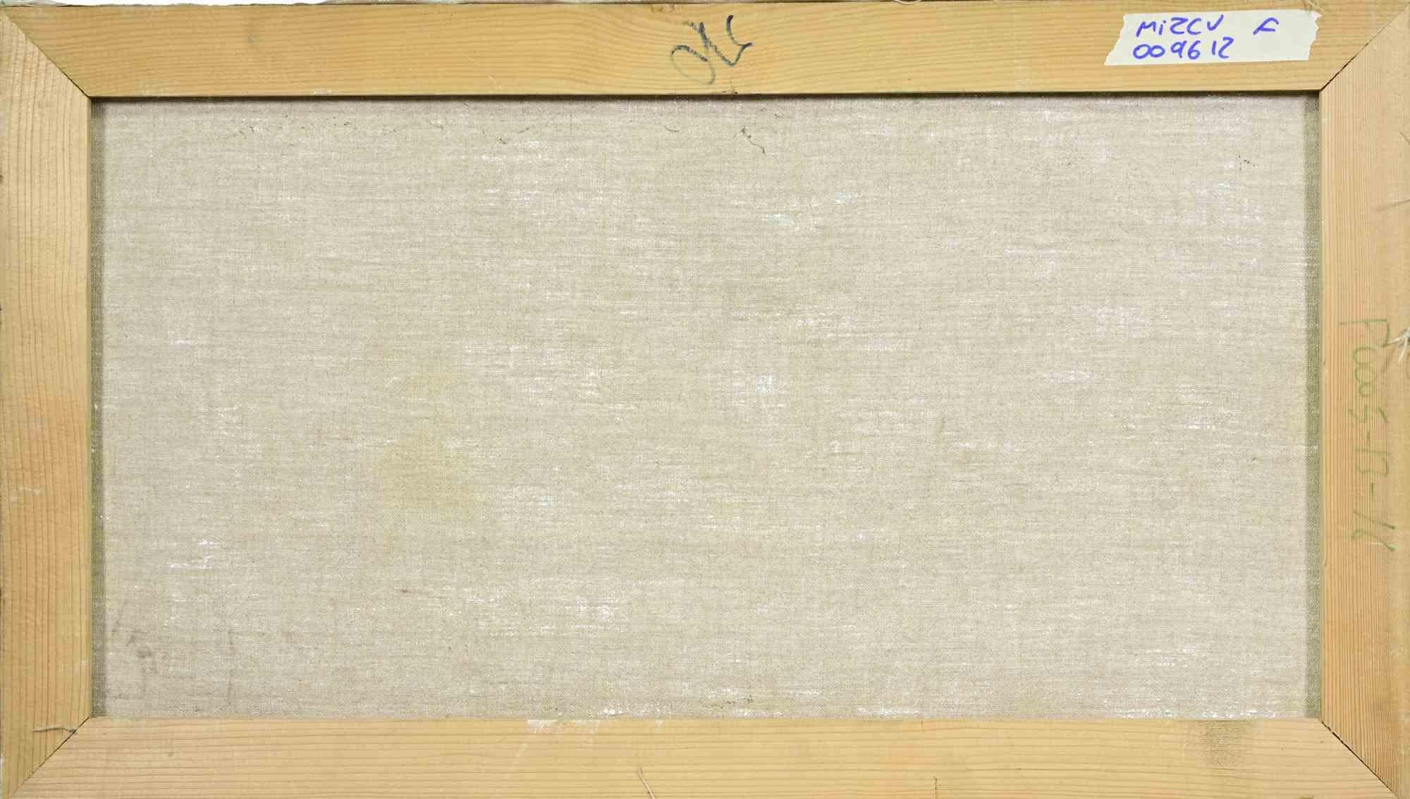 Landschaft - Ölgemälde - 1990er Jahre (Braun), Figurative Painting, von Unknown