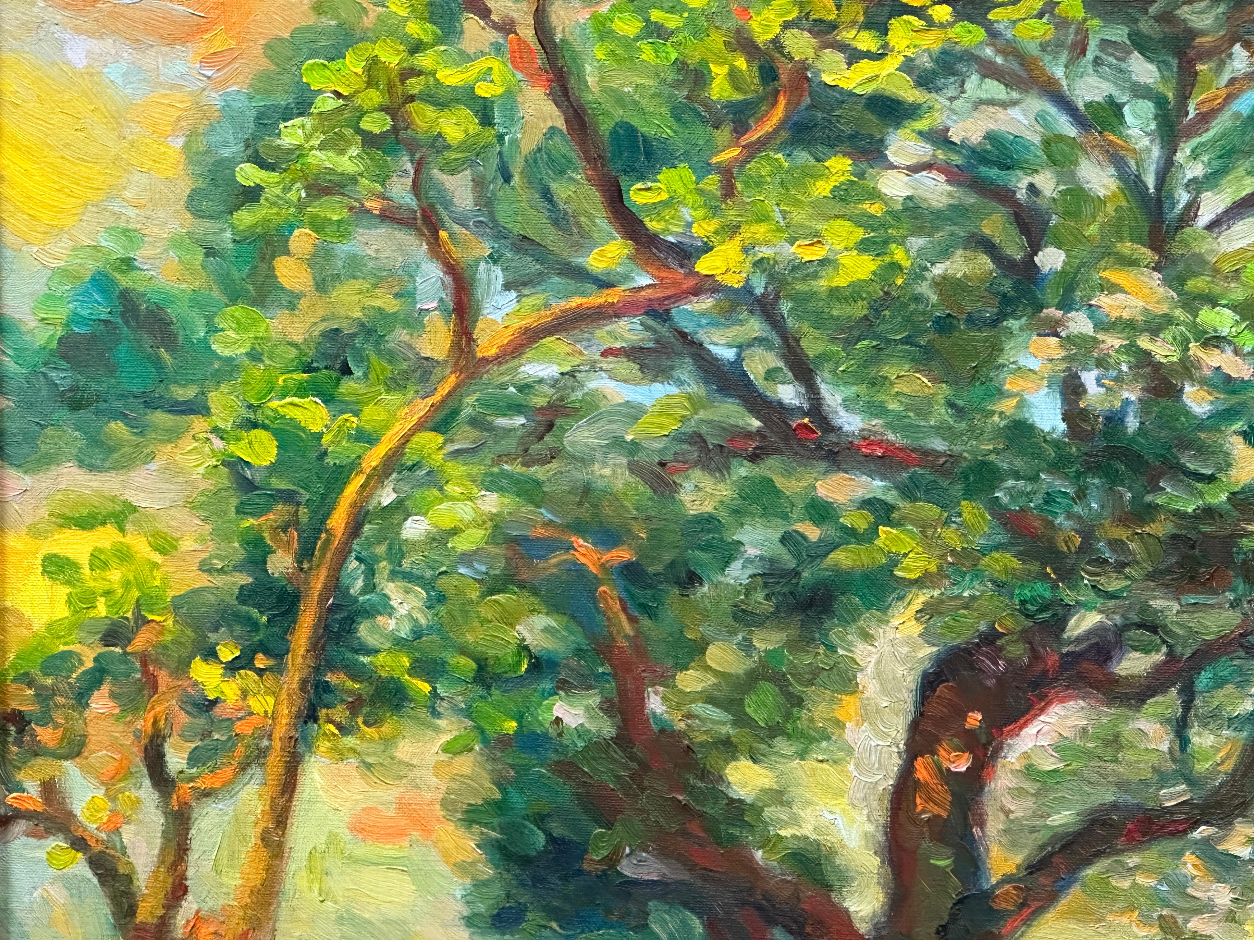 Paesaggio luminoso dipinto ad olio da un artista filippino 1