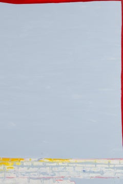 Landscape Original Oil On Canvas "Bucket With Dripping Red"