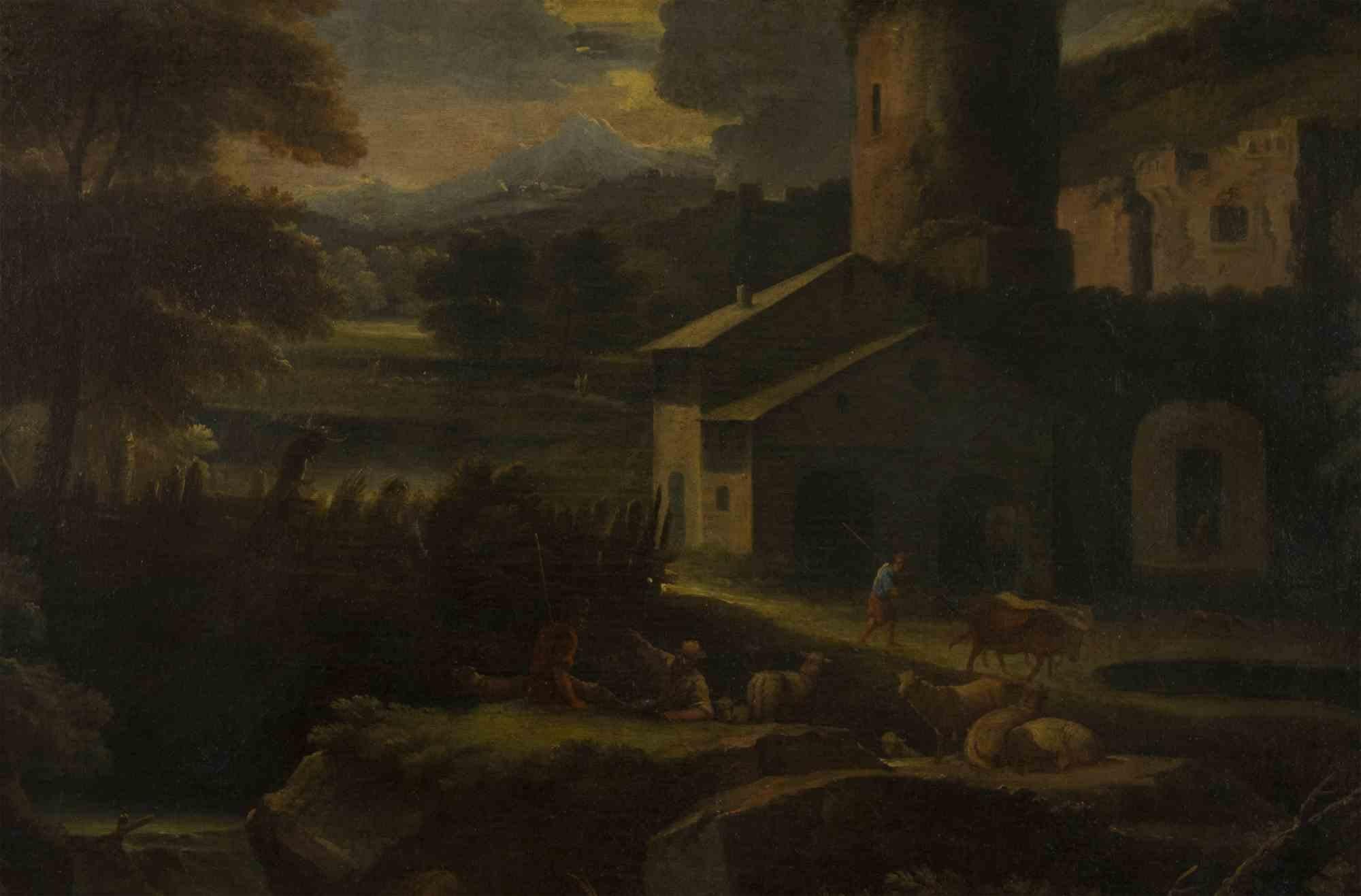 Landscape is an original old master artwork realized in 17th century.

Includes frame (79x 130 cm)

An old master artwork depicting a genre scenes.

Collect a unique artwork!

