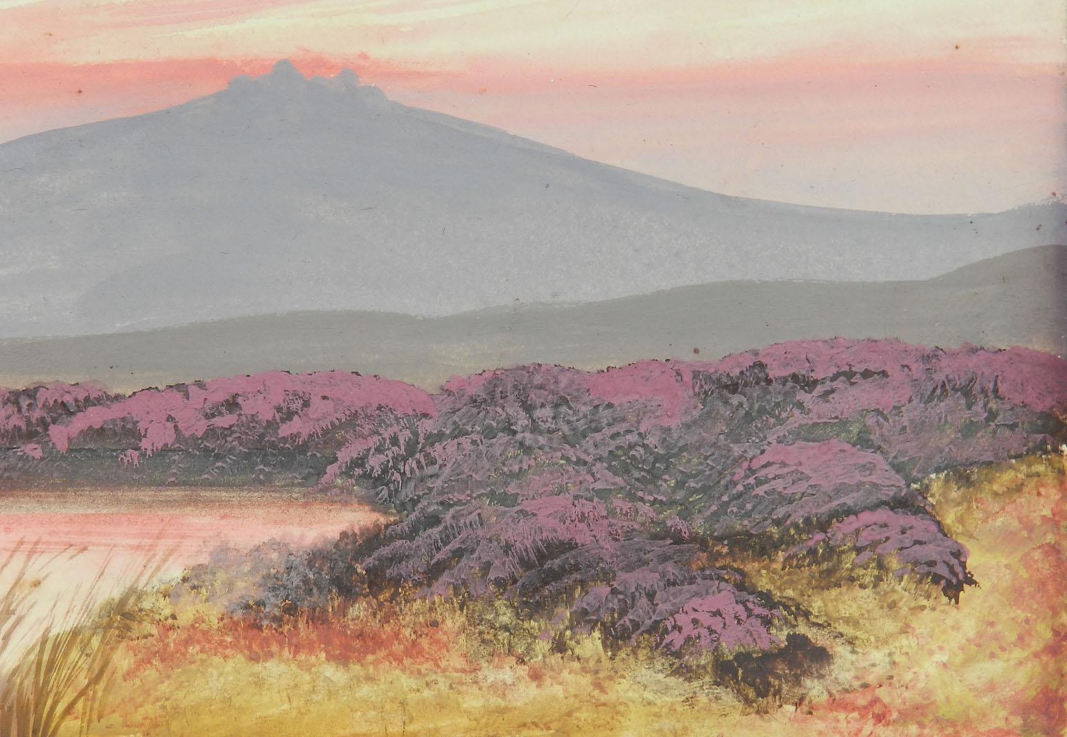 Peinture de paysage britannique de Dartmoor du début du 20e siècle  - Painting de Unknown