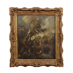 Landscape with Fishermen at the River, XVIIIth century