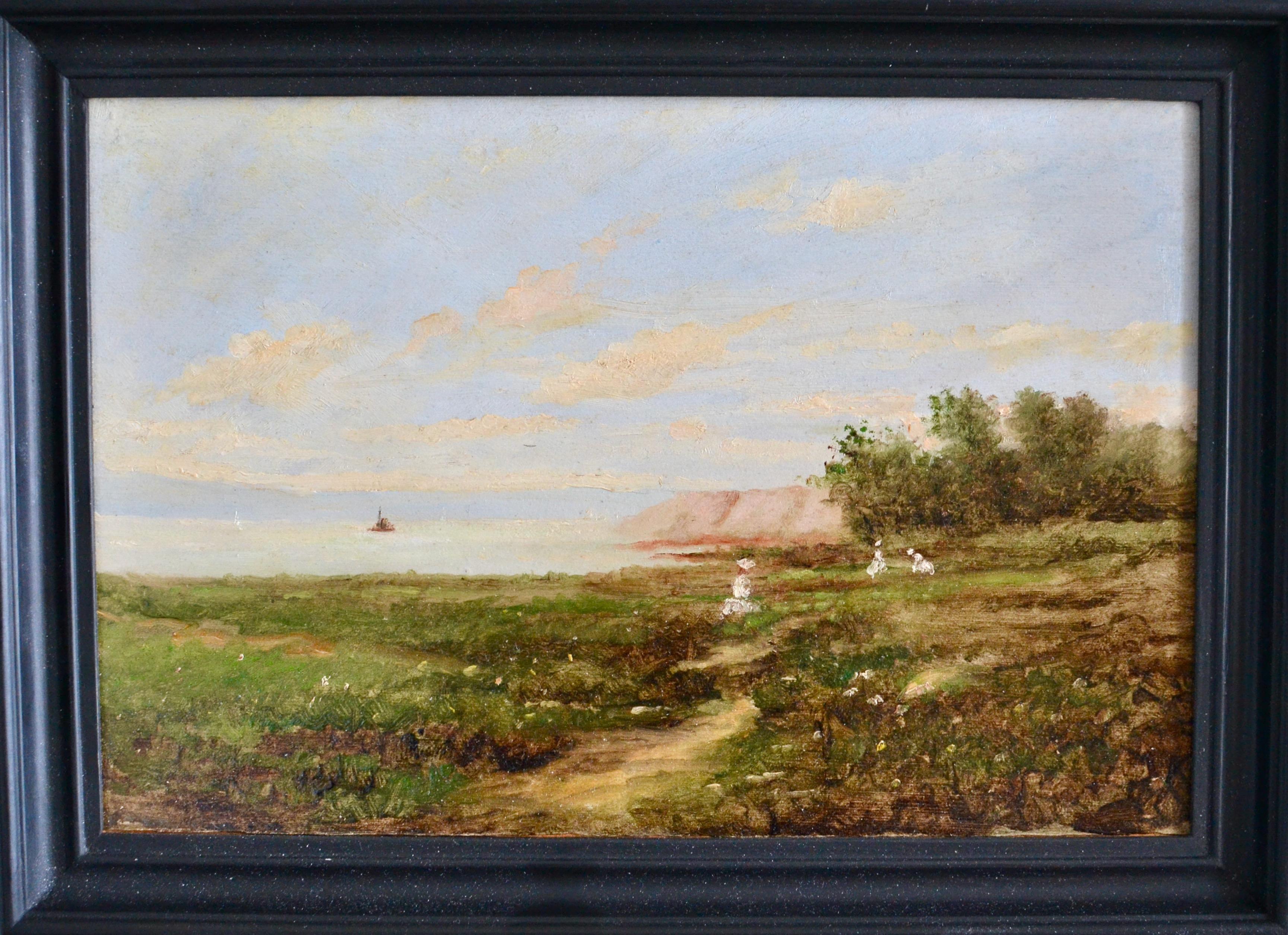 Paisaje con mujeres recogiendo flores, posiblemente en la isla de Mön
