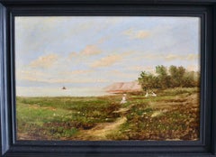 Paisaje con mujeres recogiendo flores, posiblemente en la isla de Mön