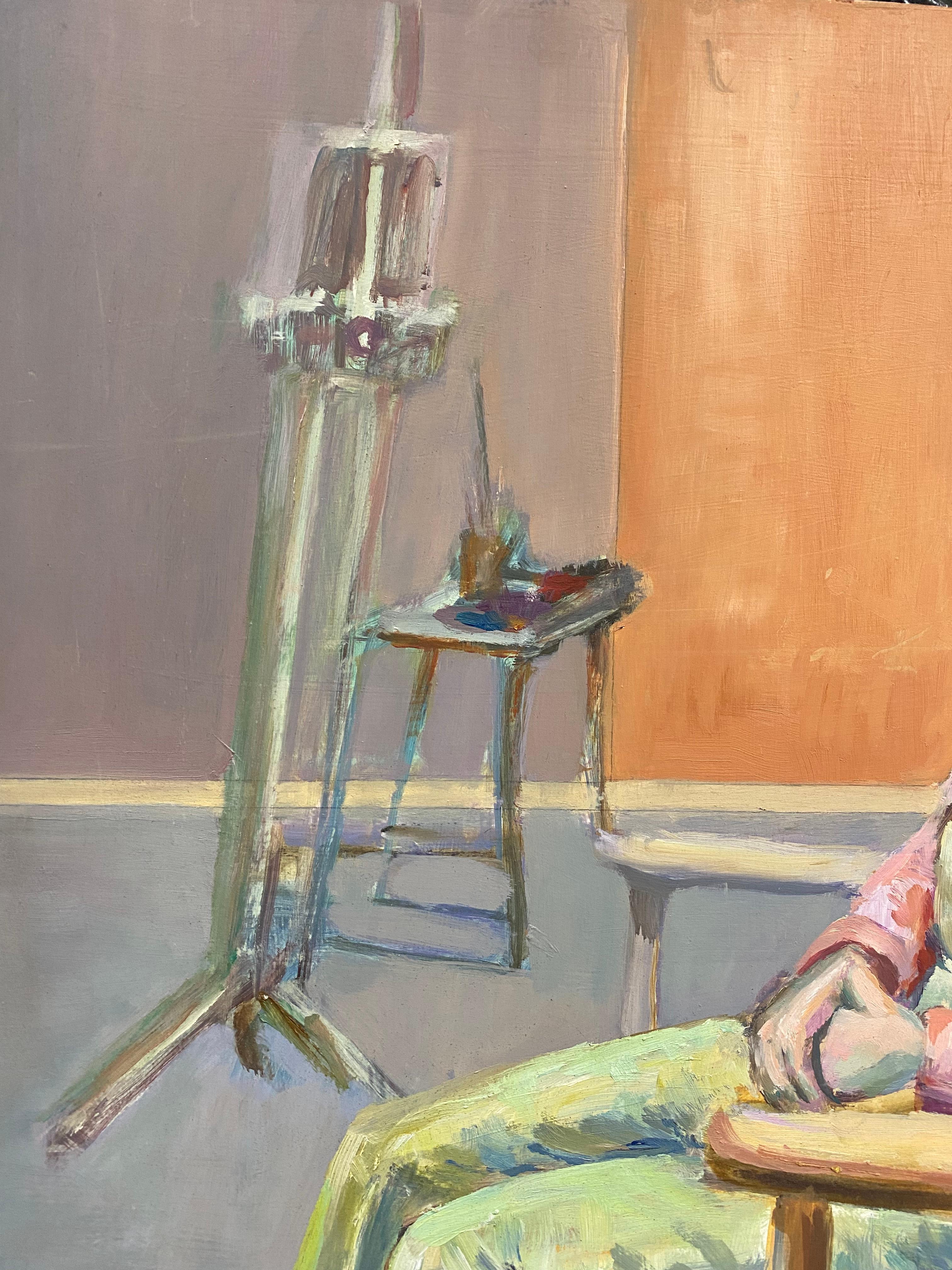 Large 1960's British Original Oil Painting, Female Artist For Sale 2