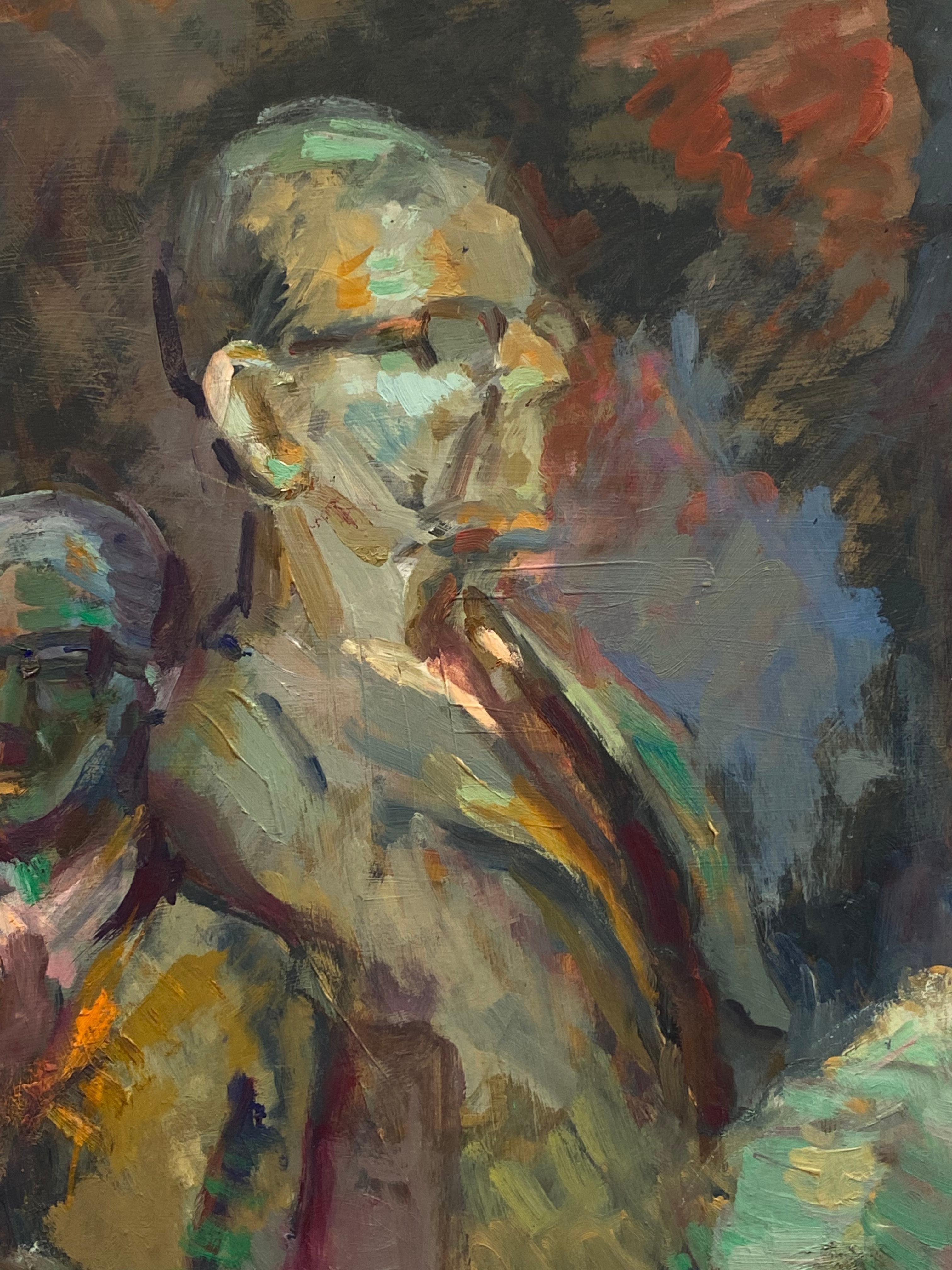 Artist: Beryl Darton (British circa 1960's)

Period: mid 20th century/ 1960's

Medium: oil painting on board, unframed

Size: 24 x 20 inches

Condition: overall very good, a very few light scuffs to the surface but nothing really detrimental to the