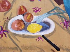 Grande, Años 70, Colorido, Bodegón Moderno, Artista Desconocido, Posiblemente Escuela de NY