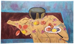 Large, 1970s, Colorful, Modern Still Life, Unknown Artist, Possibly NY School