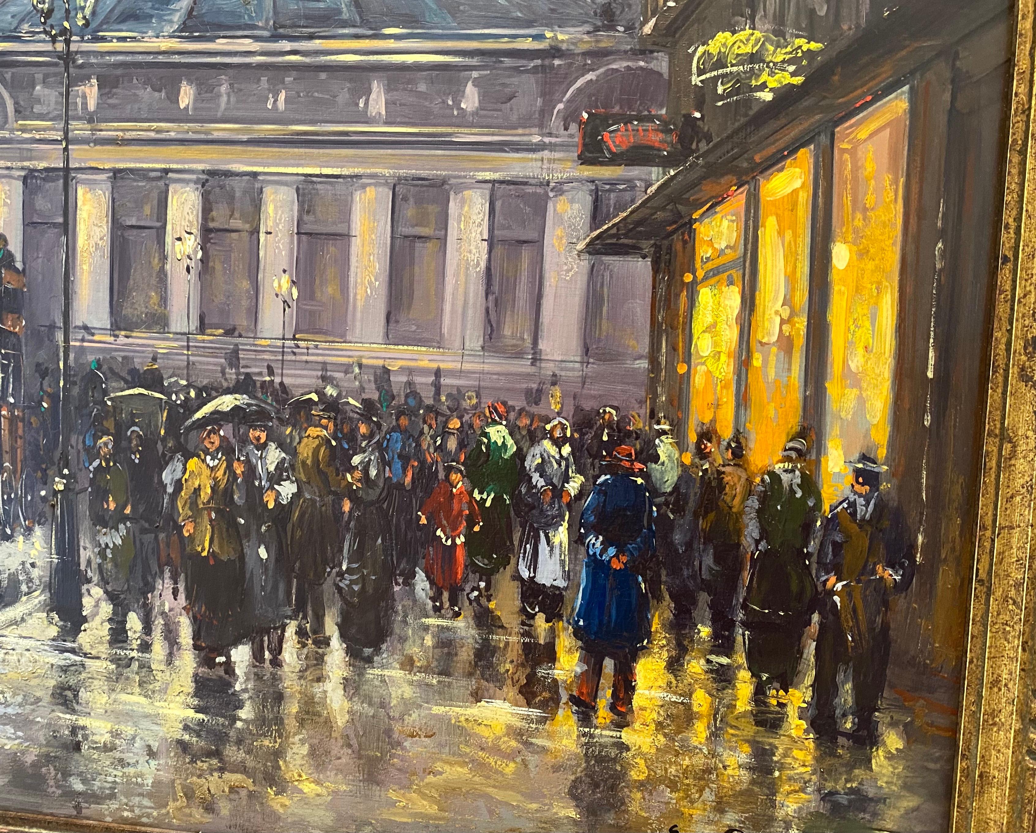 cityscape impressionist painting