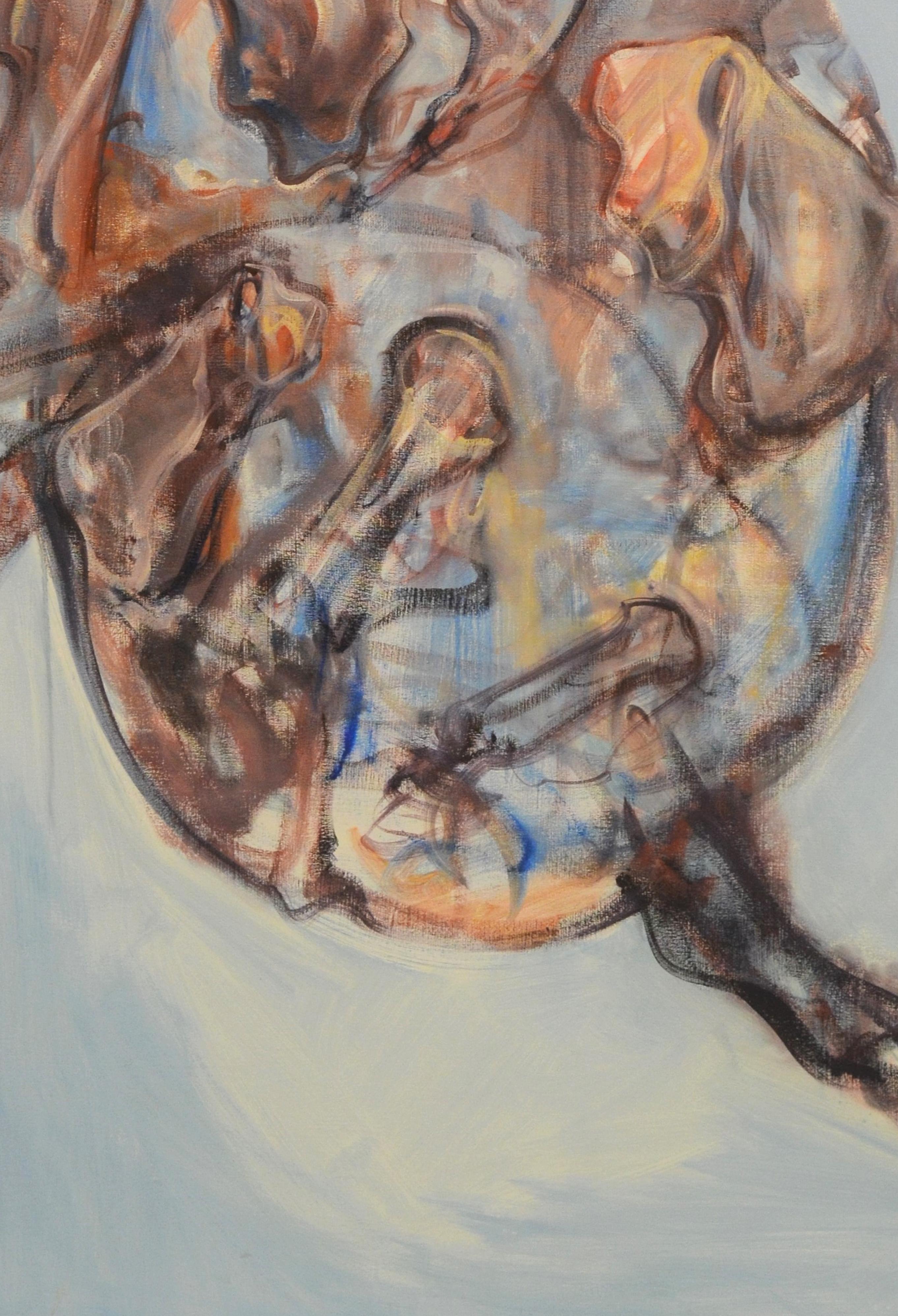 Großes abstraktes Gemälde, Öl auf Leinwand, Pferde, „Der Herzschlag“ von Igor Bogojevic im Angebot 2