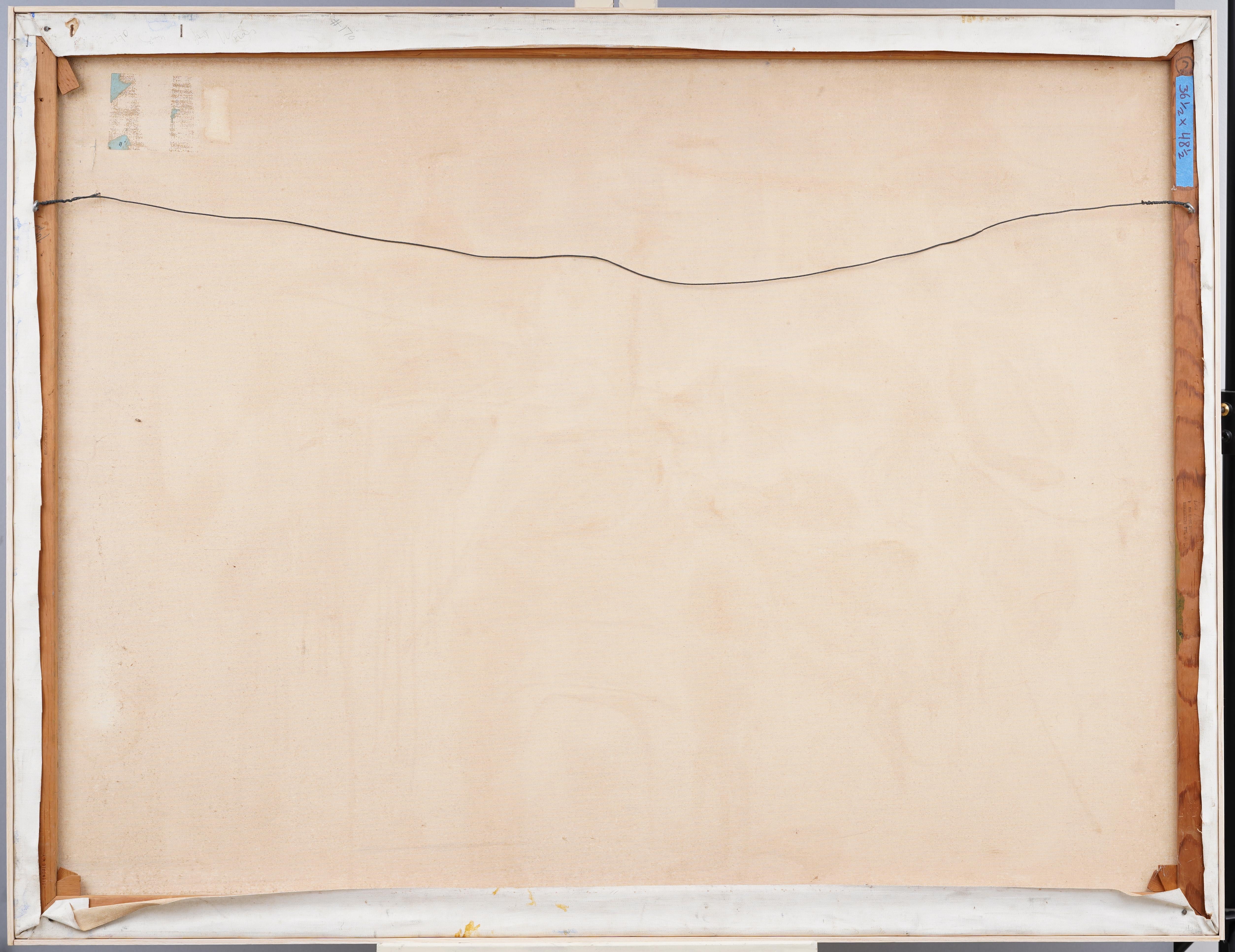 Grande pittura ad olio antica dell'Espressionismo Astratto Americano, firmata e incorniciata in vendita 1