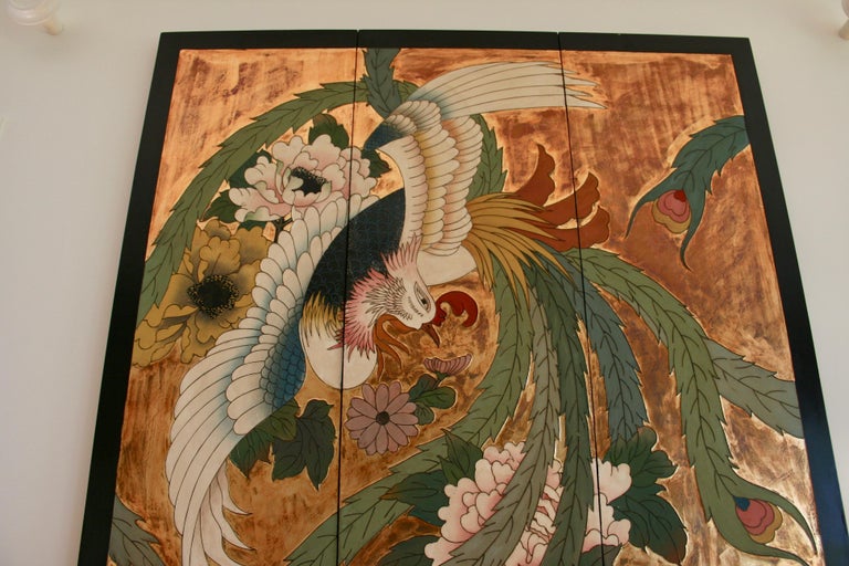 Unknown Large Botanical Art Wall Panel at 1stDibs