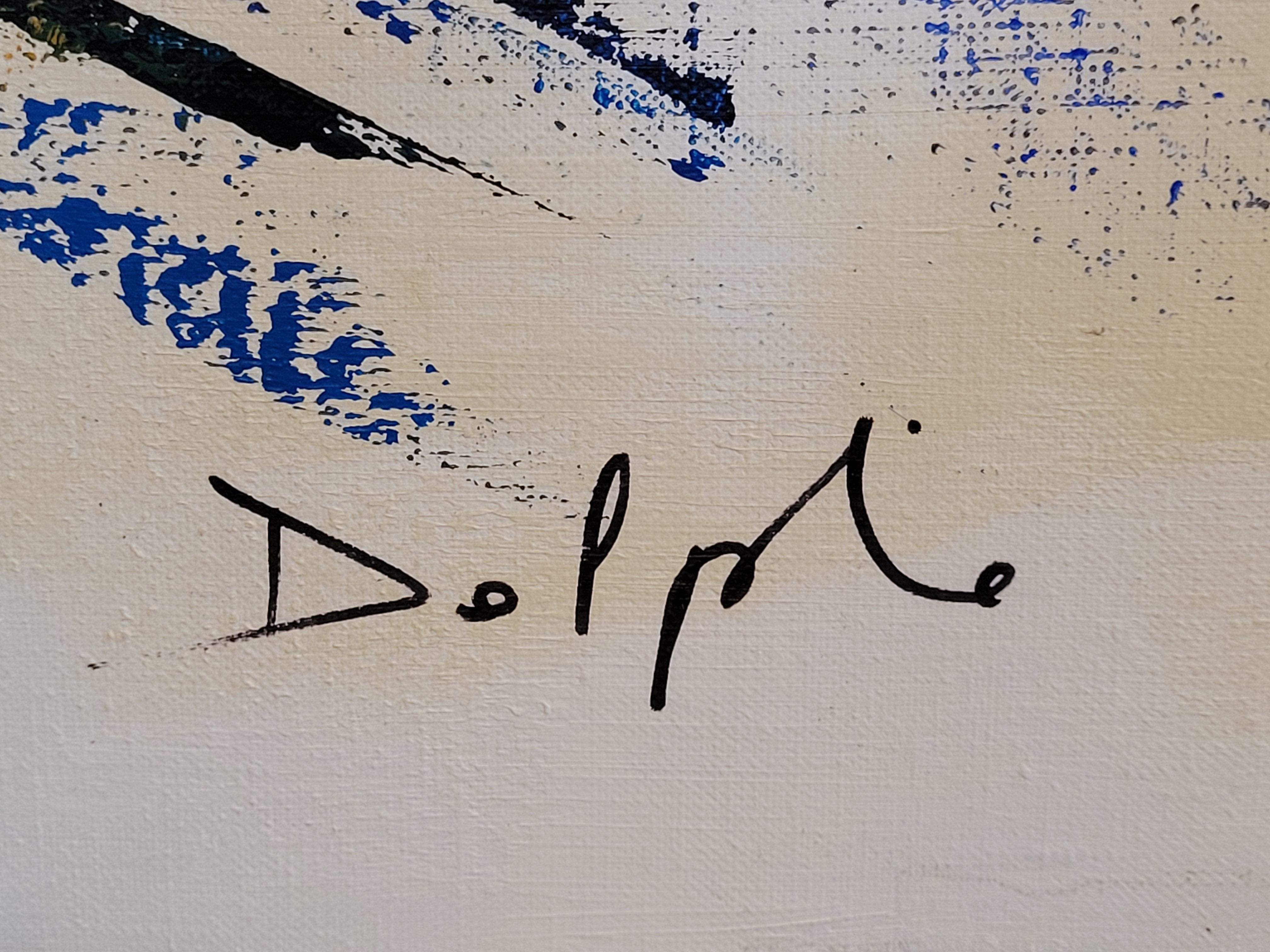 Grande acrilico espressionista astratto contemporaneo su tela. in vendita 7