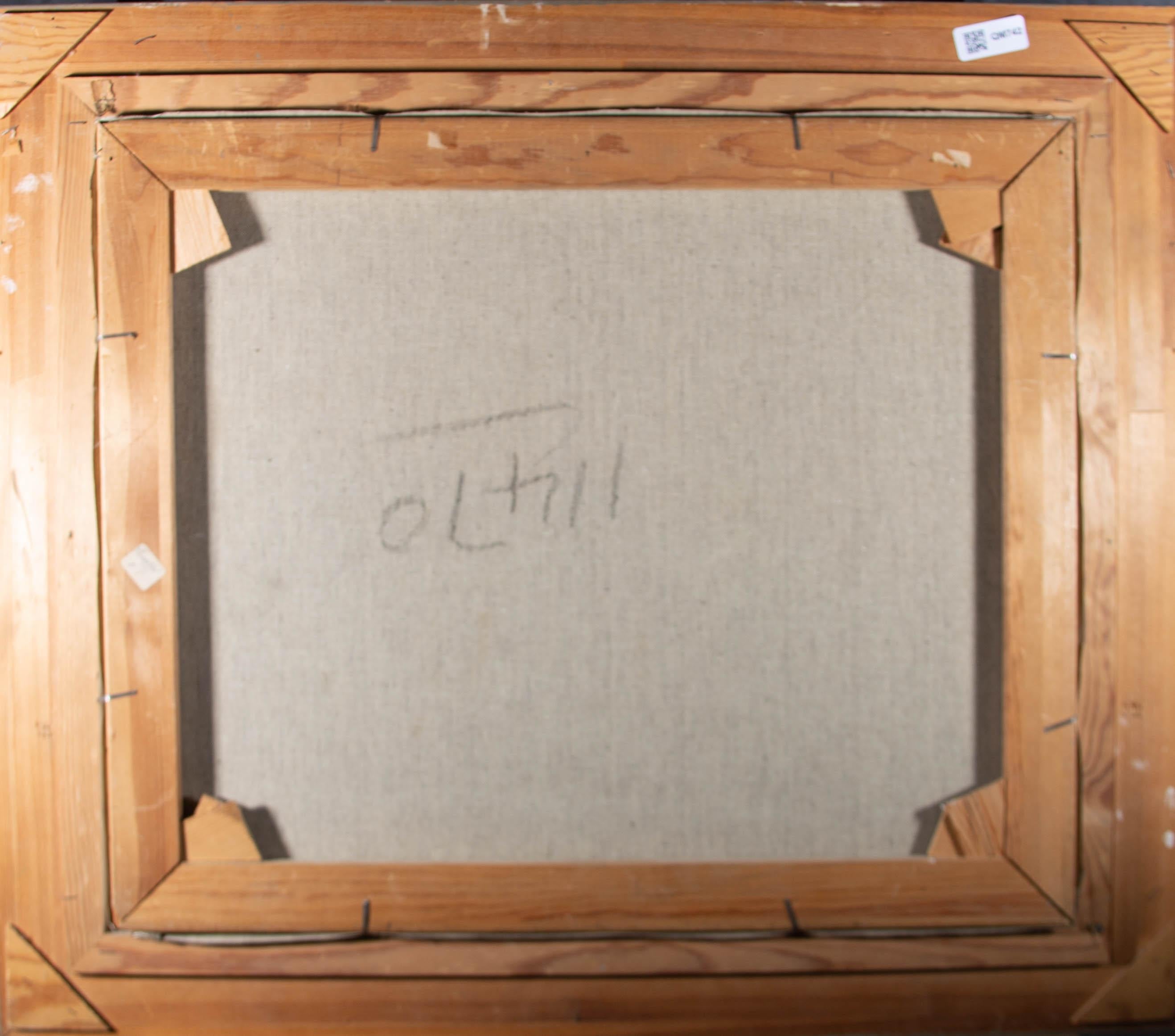 Well presented in a gilt effect frame with linen slip. Inscribed with the location to the lower right and signed indistinctly. On canvas on stretchers.
