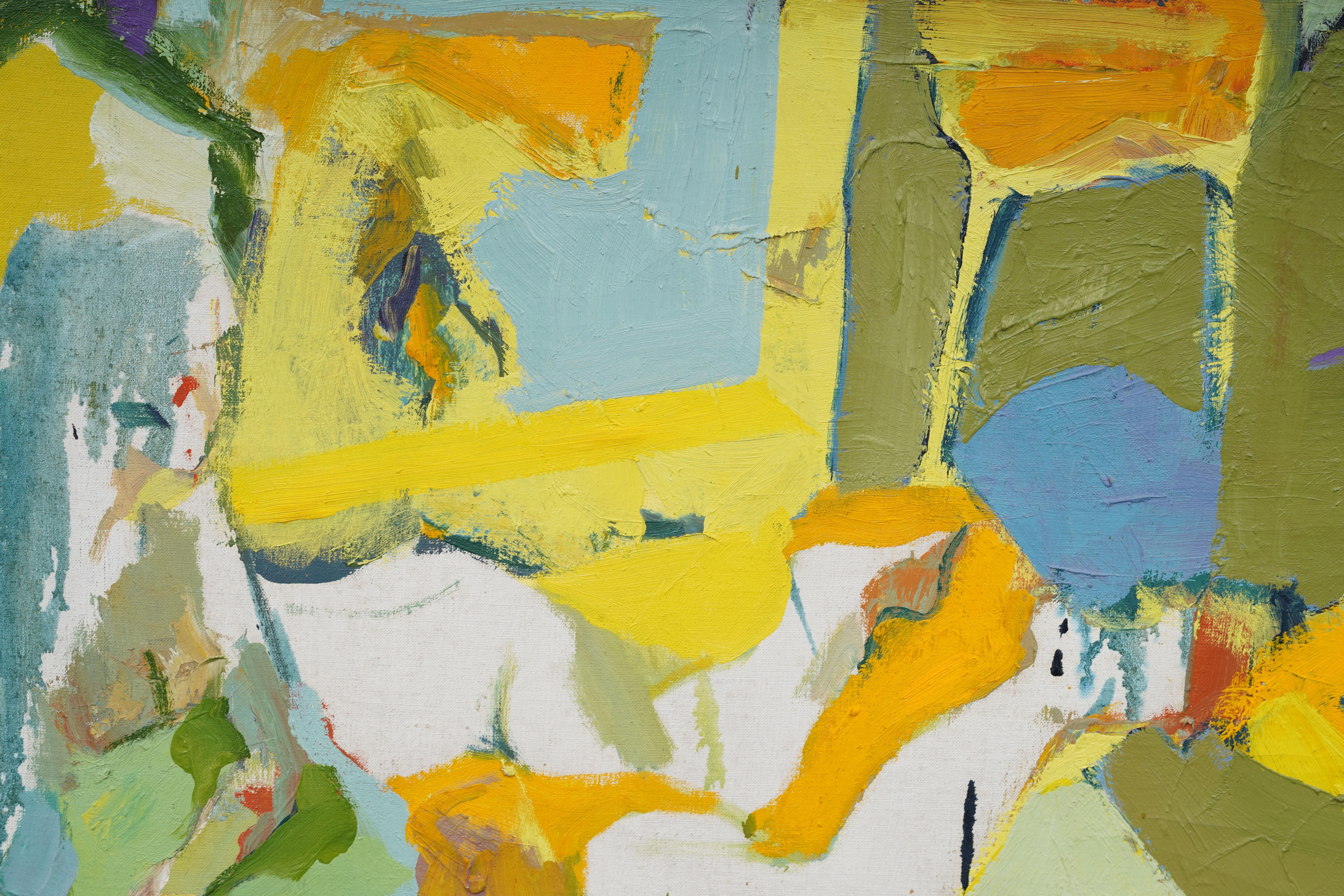 Large Impressive American Abstract Expressionist Modern Interior Oil Painting For Sale 3