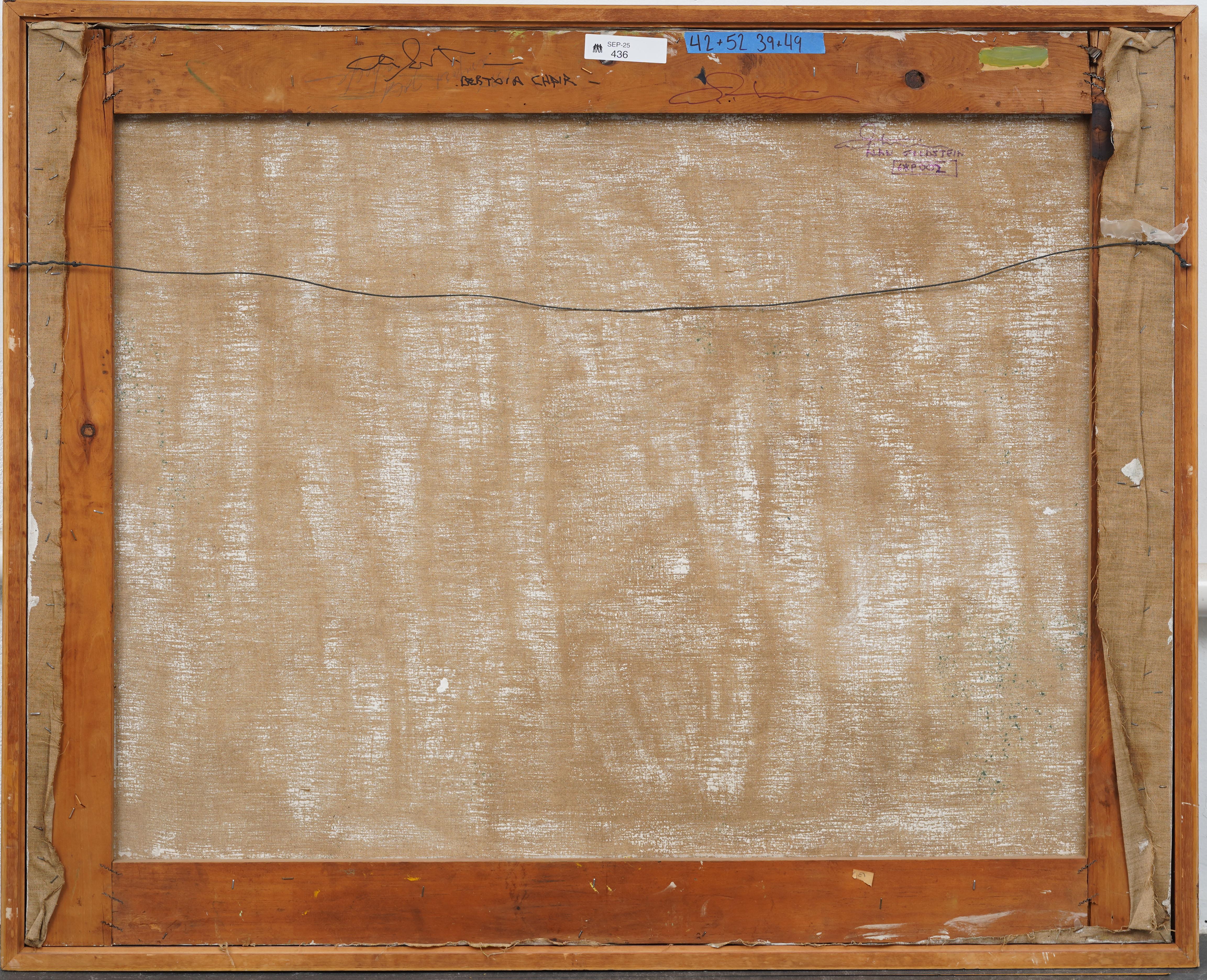 Large Impressive American Abstract Expressionist Modern Interior Oil Painting For Sale 6
