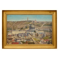 Large Landscape Oil Painting Jerusalem