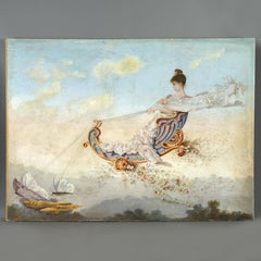 Large Late 19th Century Painting Depicting Spring