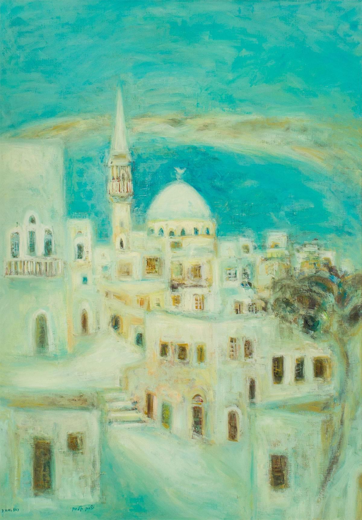 Genre: Modern
Subject: Cityscape
Medium: Oil
Surface: Canvas
Country: Israel
Dimensions: 36 1/4