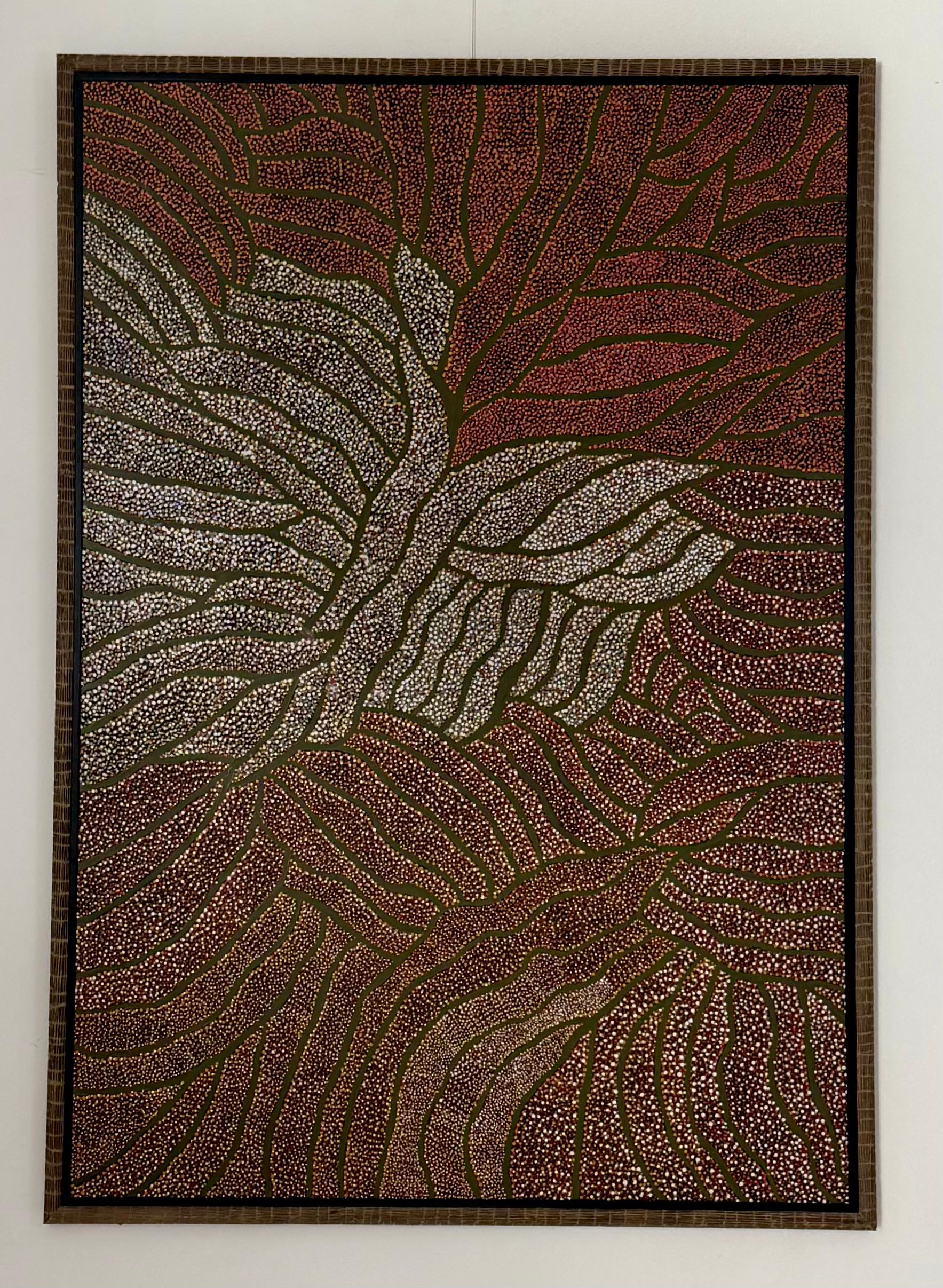 Unknown Abstract Painting – Großformatige Jukurrpa-Traummalerei der Aborigines, zeitgenössisch