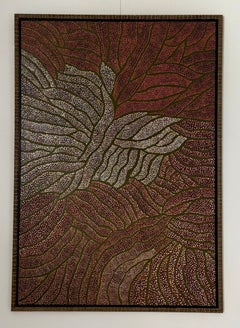 Großformatige Jukurrpa-Traummalerei der Aborigines, zeitgenössisch