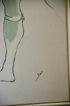 Large Scale Ballet Painting, Oil on Canvas, Impressionist, 1980s