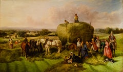 Large Scale Country Painting by Mystery English School Artist