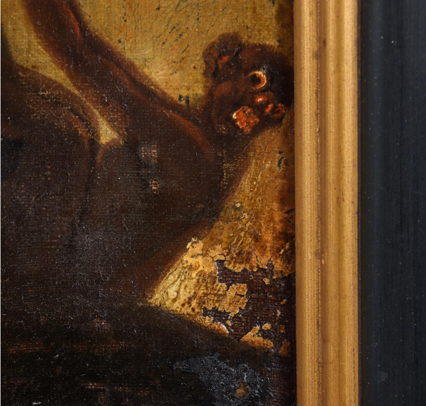 Un interessante dipinto del Giudizio Universale del XVII o forse XVIII secolo, opera di un probabile seguace olandese di Hieronymus Bosch (1450-1516). È in condizioni discrete, con alcune perdite di vernice sulle parti esterne e una certa usura. La
