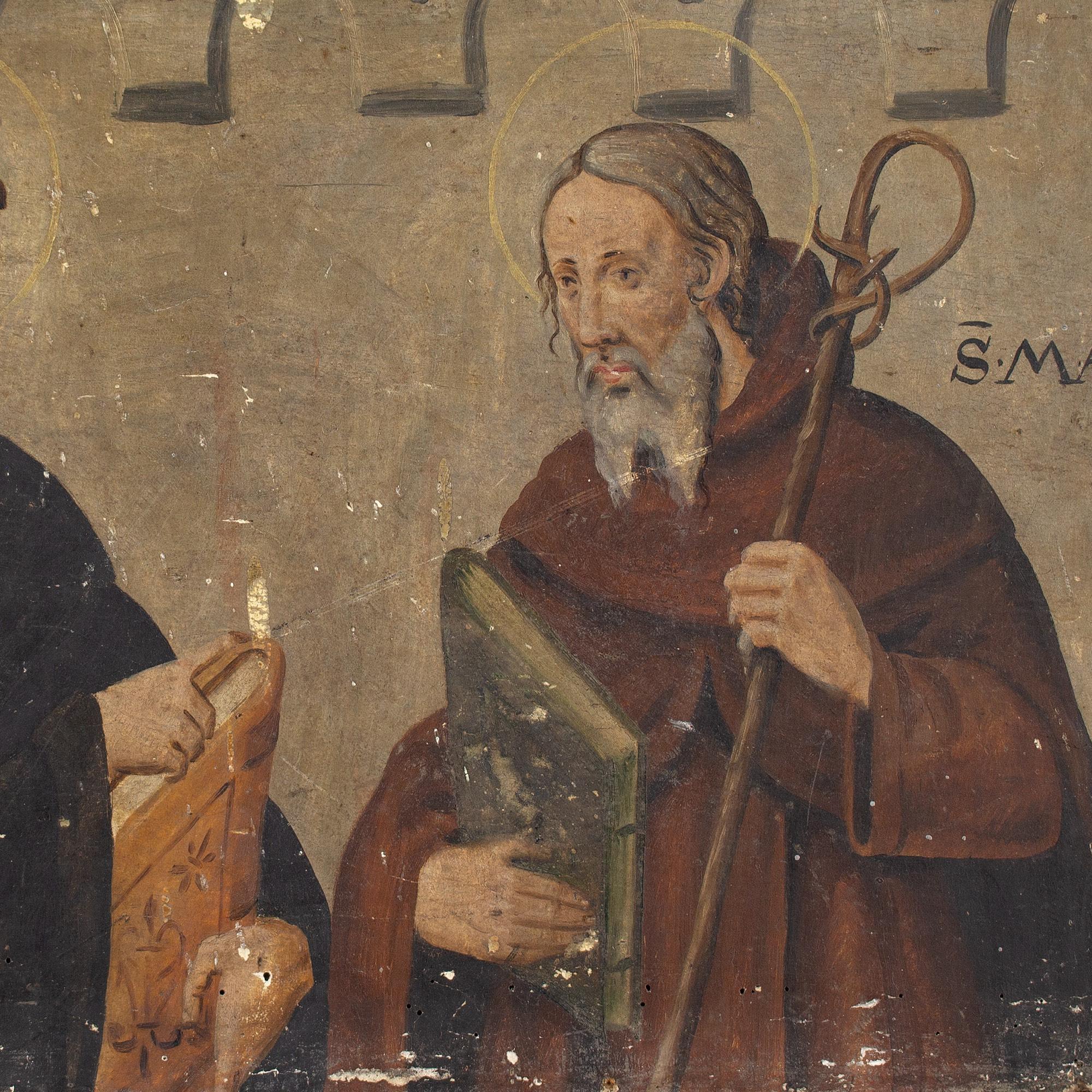 Escuela catalana de finales del siglo XVI, San Magí y San Mauro en venta 2