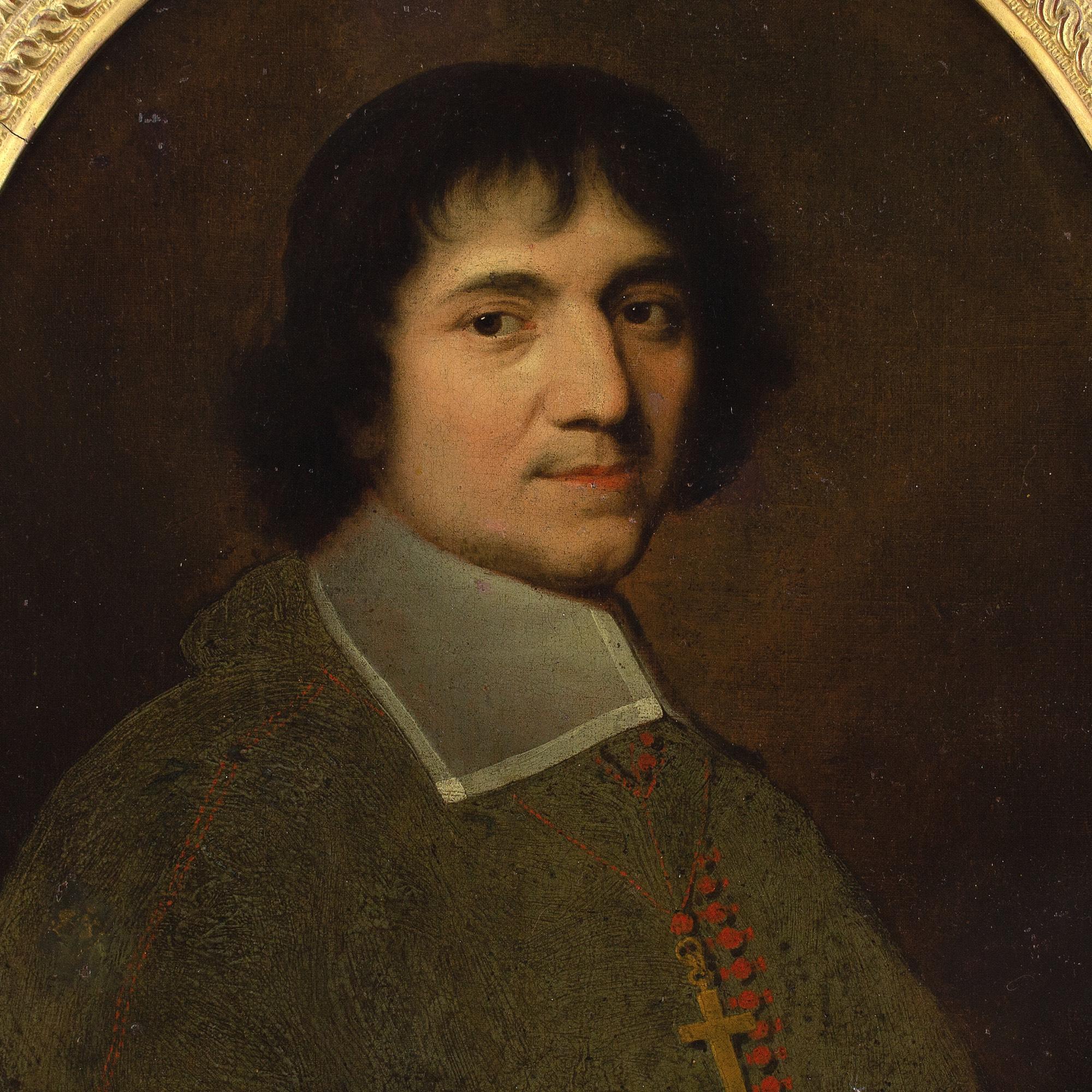 Late 17th-Century Flemish School Portrait Of A Prelate With Black Cassock 1