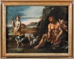 Late 17th century Italian figure painting - Polyphemus Galatea - Oil on canvas