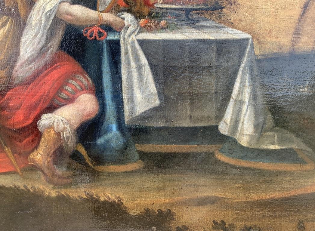 Fin du XVIIe siècle, peinture italienne à figures - Le jardin de la sorcière Falerina en vente 7