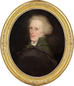 Scuola francese del tardo XVIII secolo, Ritratto di gentiluomo con mantello