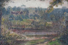 Late 19th Century Barbizon School Landscape, Signed
