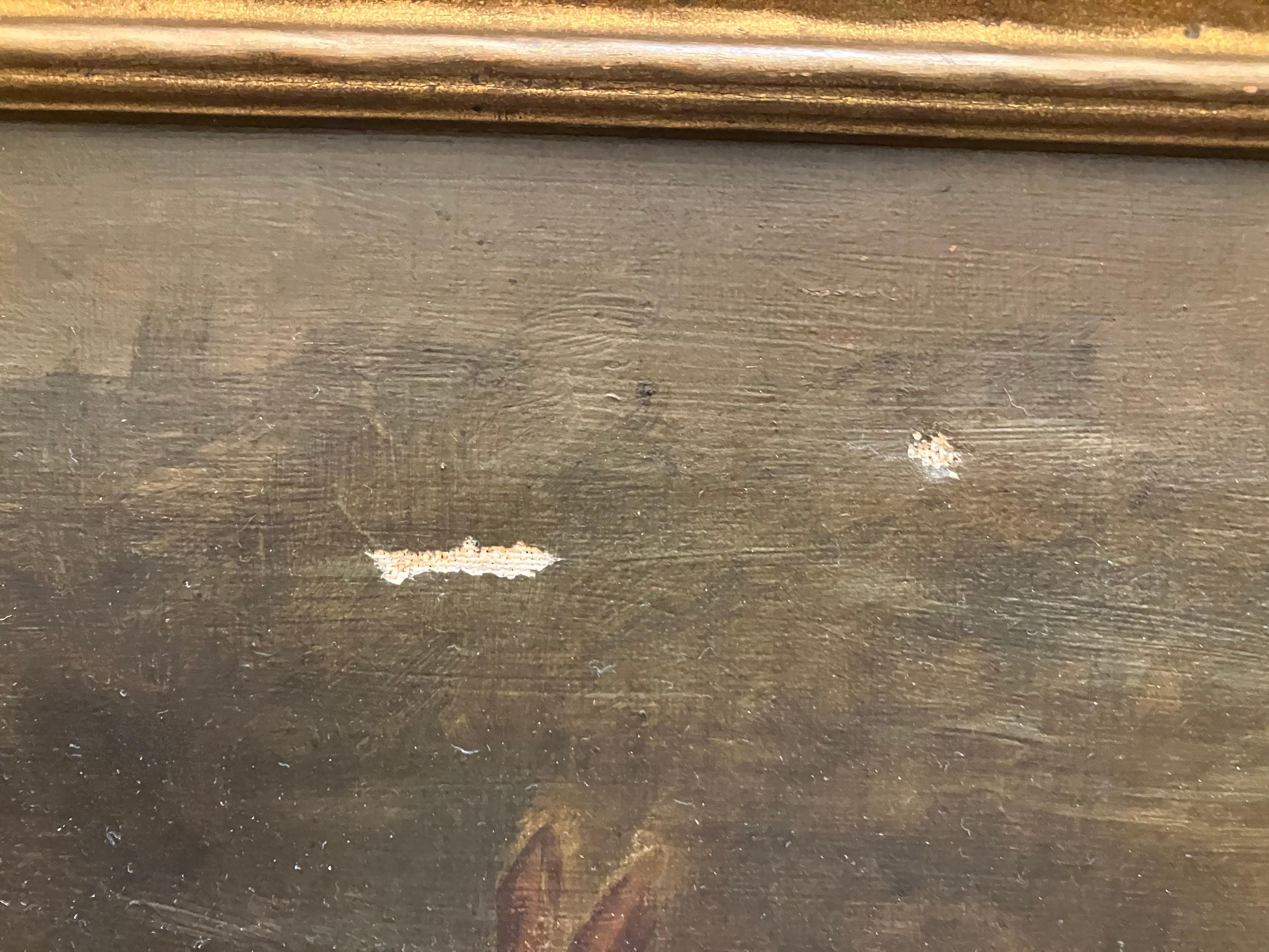 Kaninchen aus dem späten 19. Jahrhundert (Braun), Animal Painting, von Unknown