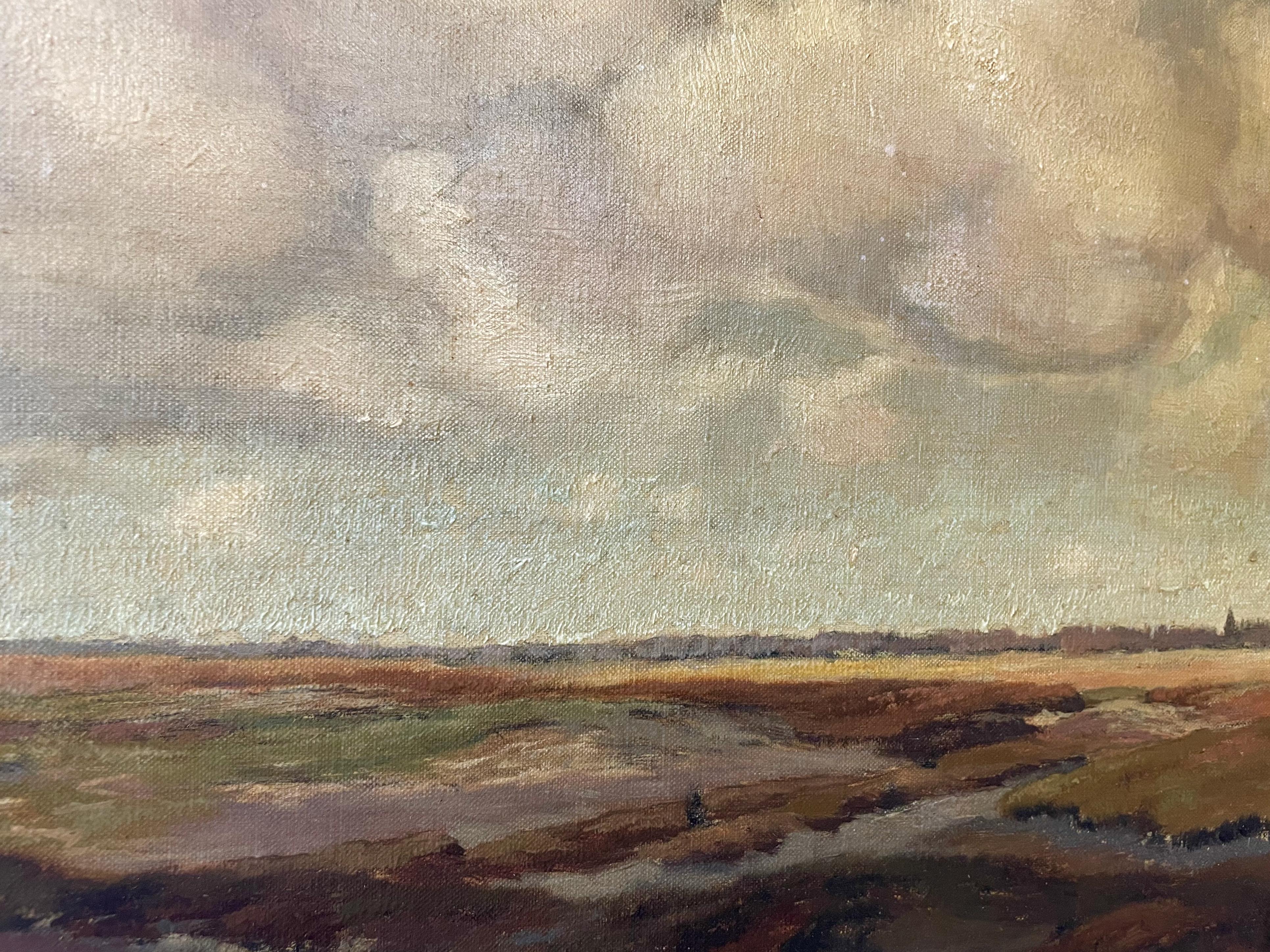 Late 19th-Century Calming Landscape - Painting by Unknown