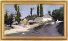 Late 19th-Century Eastern European School, Landscape With Farm Buildings