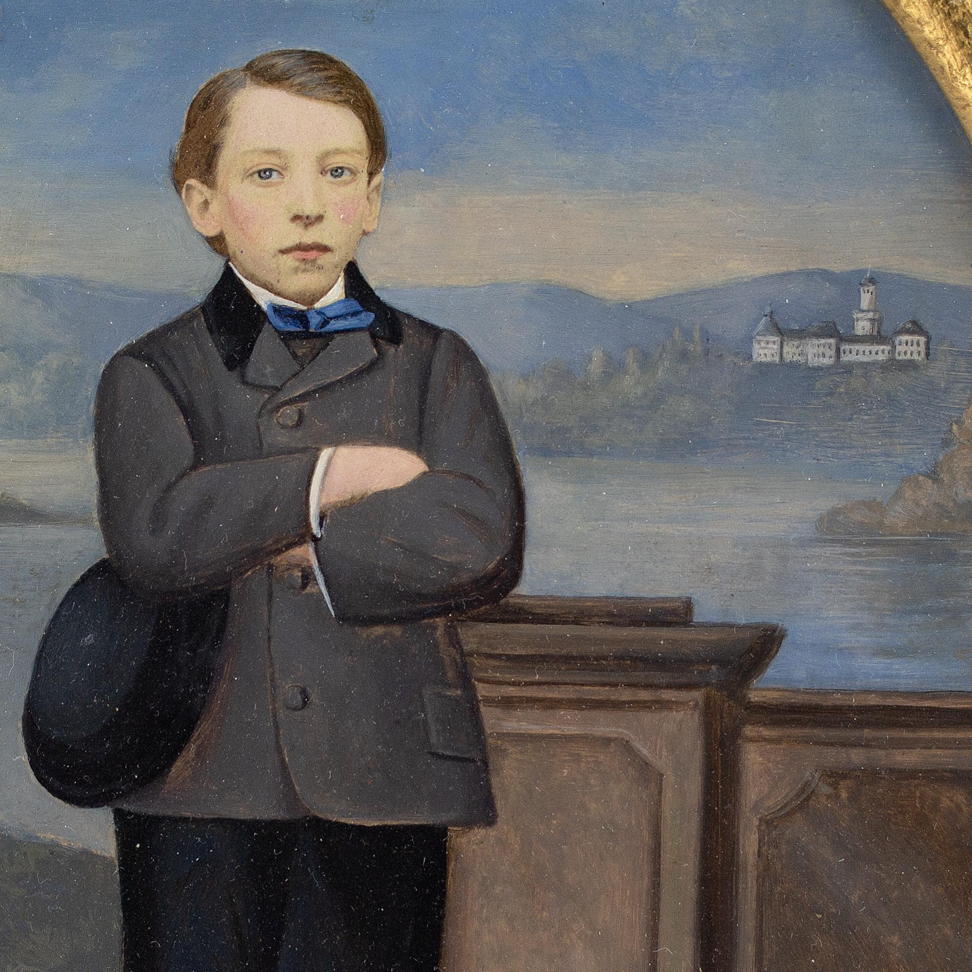 Late 19th-Century German School, Portrait Of A Young Man 2