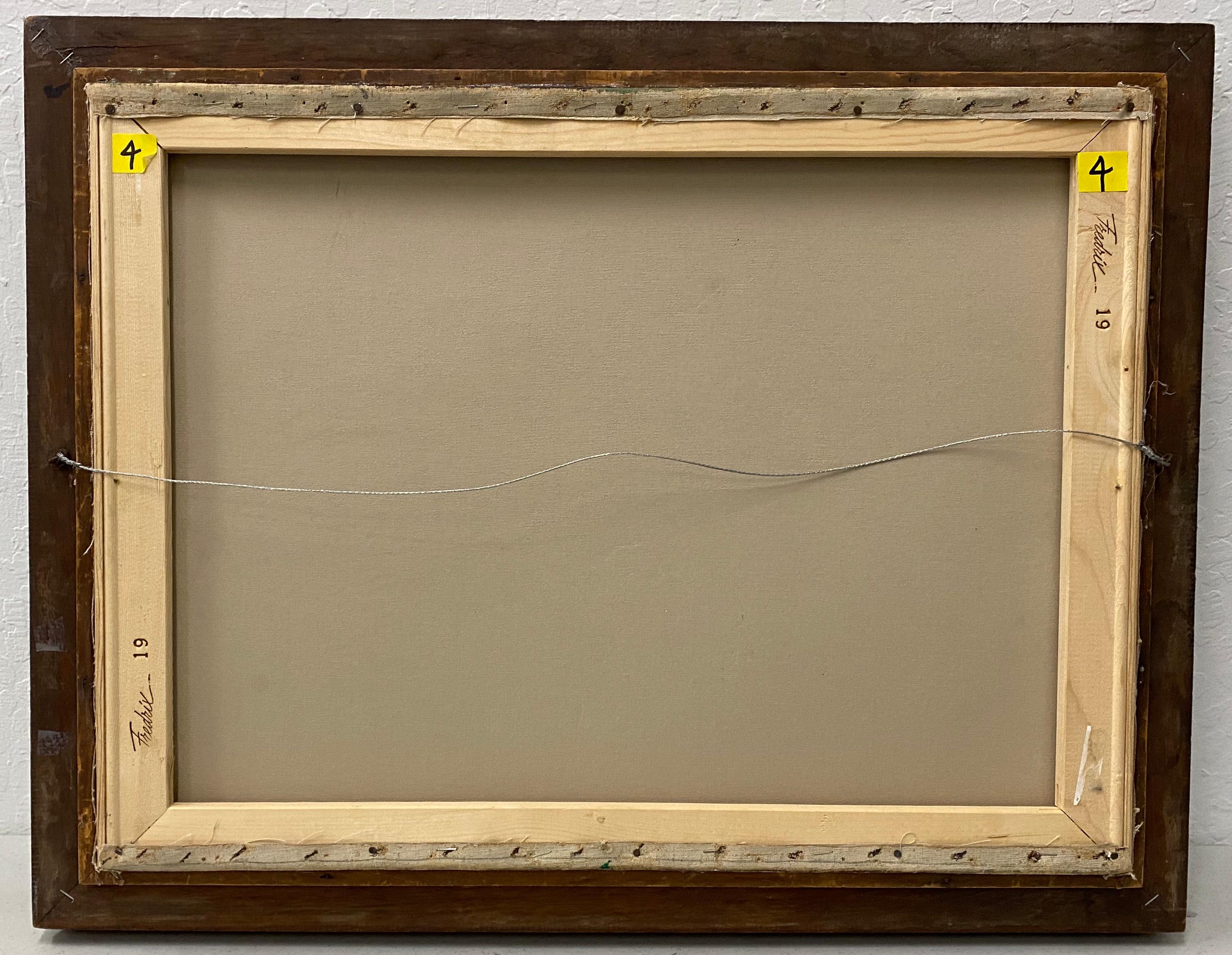 Pittura ad olio di scuola italiana della fine del XIX secolo in vendita 9