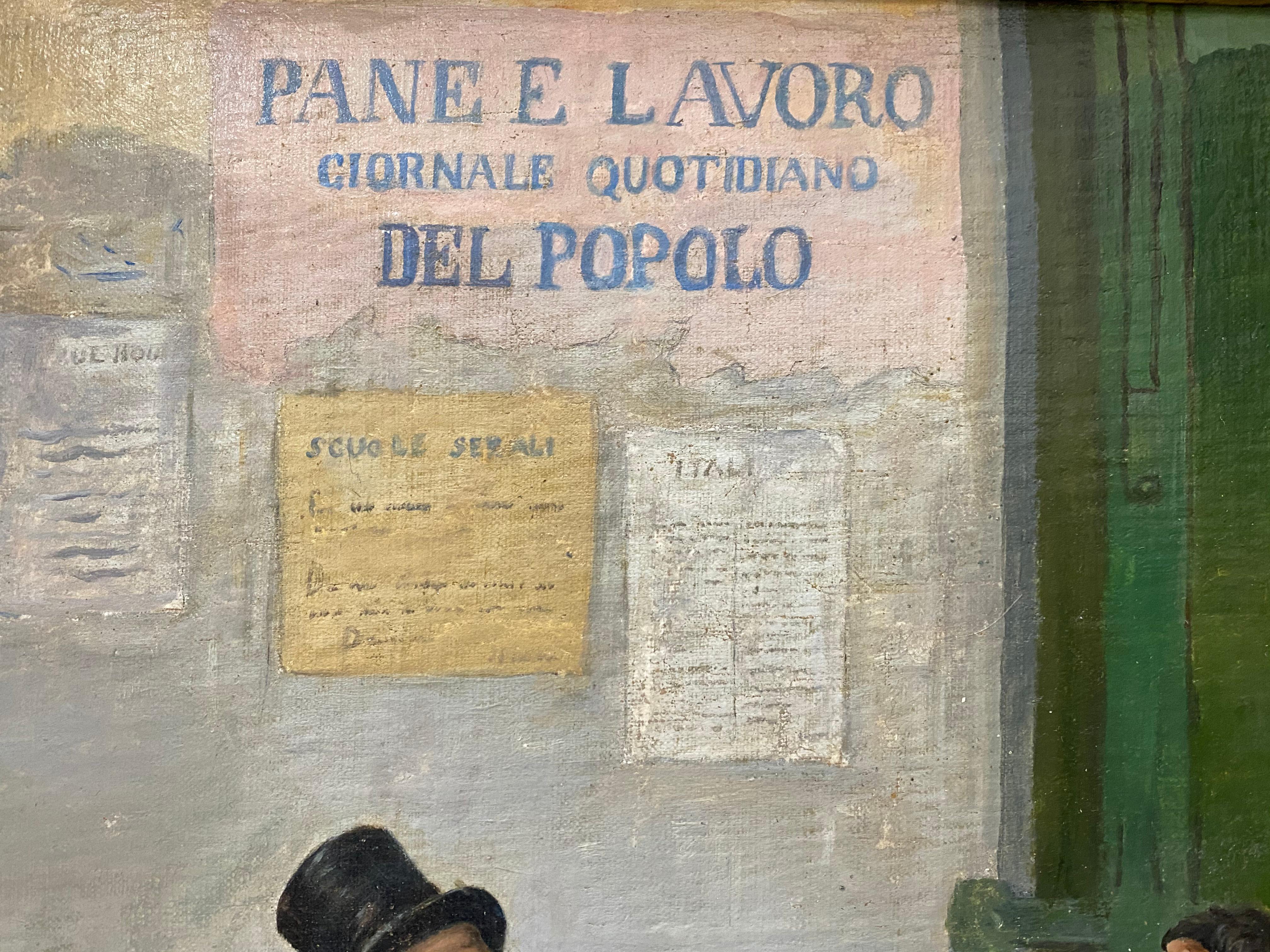 Late 19th Century Italian School Oil Painting For Sale 1