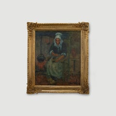 Late 19th Century Oil - Flemish Woman